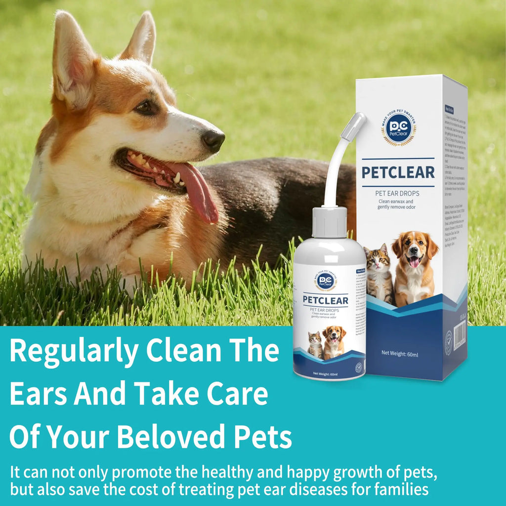 PetClear 60ml Gotas Naturales para Oídos